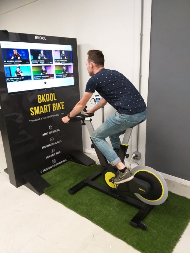 Applicatie op de Bkool Smart Bike