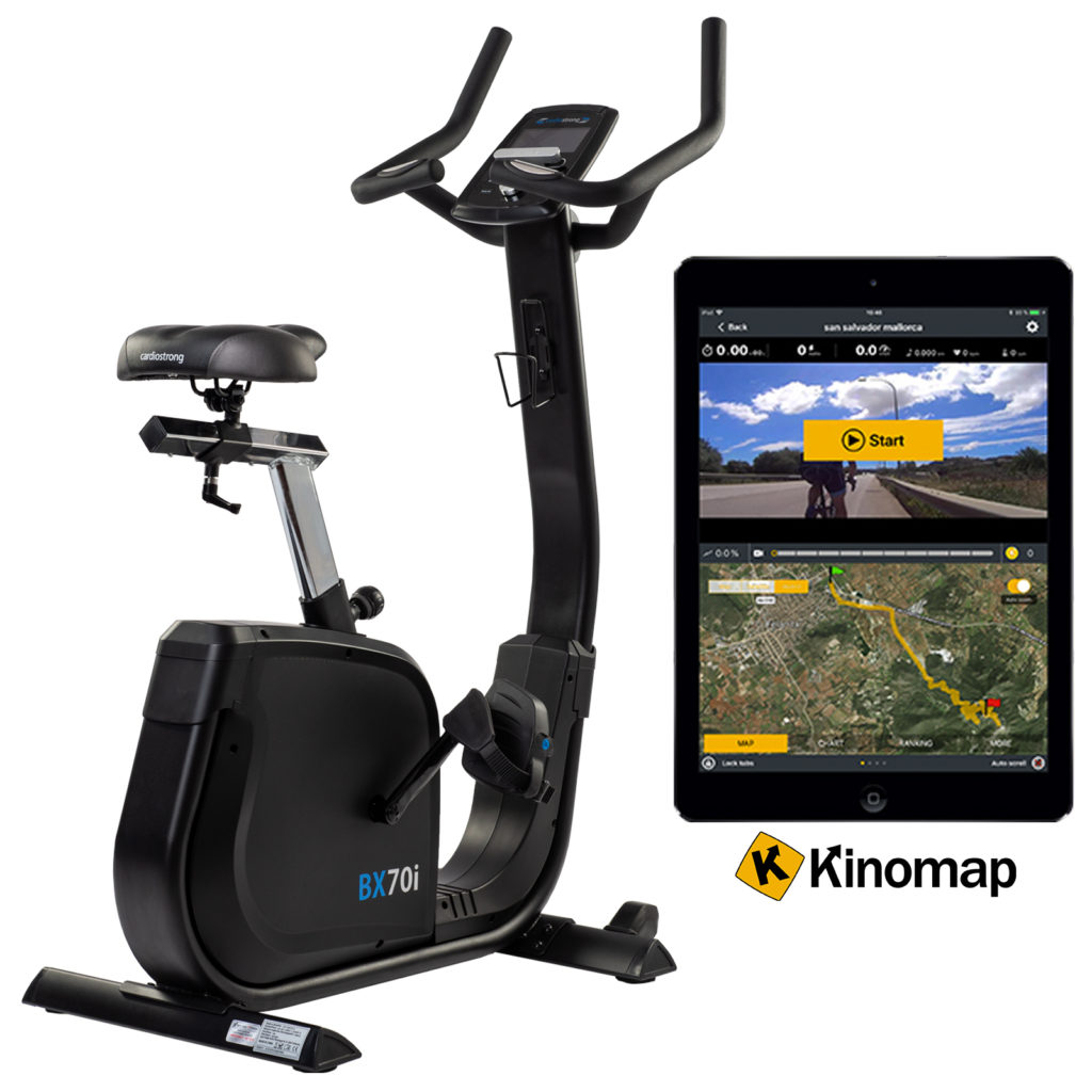 De Cardiostrong BX70i hometrainer met Kinomap is ideaal voor thuis training als je beginnende Parkinson hebt.