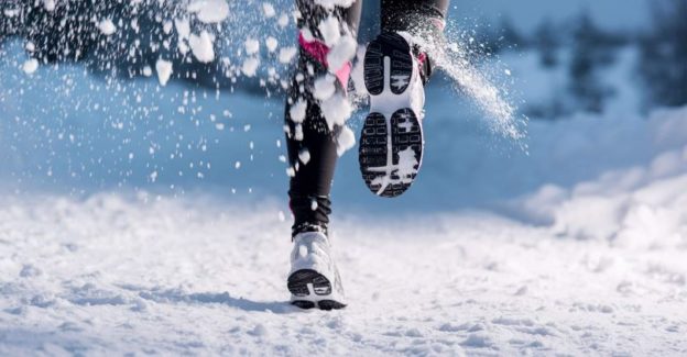 Hardlopen in de sneeuw